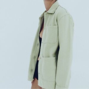 Zara Oversized Overshirt Jacket Shacket